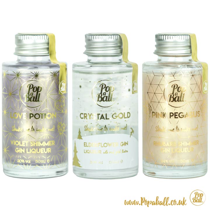 Shimmer Bubbles with Fizz and Liqueur Gift Set