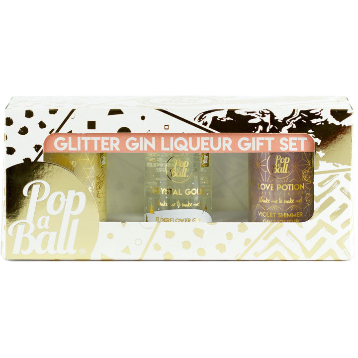 popaball shimmer gin liqueur gift set