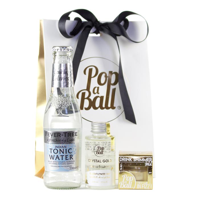 gin gift set with drink shimmer
