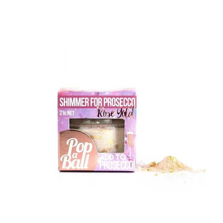 Rose Gold Shimmer For Prosecco - Bursting Bubbles