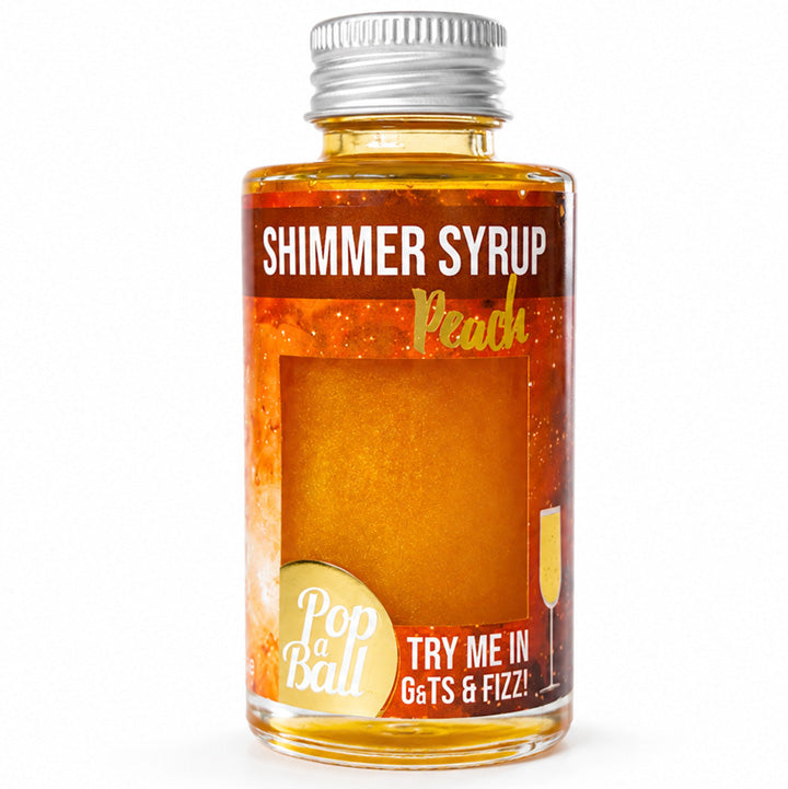 peach shimmer syrup for prosecco