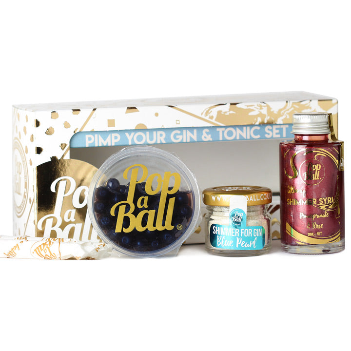 Pimp your gin gift box with busrsting bubbles, shimmer and syrup