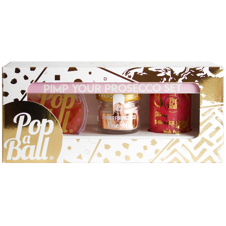 Pimp your prosecco gift box with busrsting bubbles, shimmer and syrup