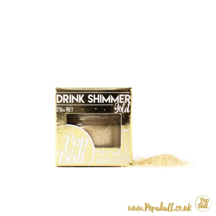 Gold Drink Shimmer - Bursting Bubbles