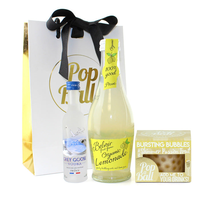 Shimmer Bubbles with Vodka and Mixer Gift Set – Popaball