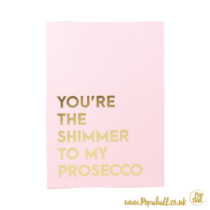 New! Popaball Shimmer Card With Rose Gold Shimmer Sachet