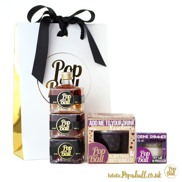 Popaball Liqueurs Stack With Bubbles And Shimmer Gift Set - Fizz