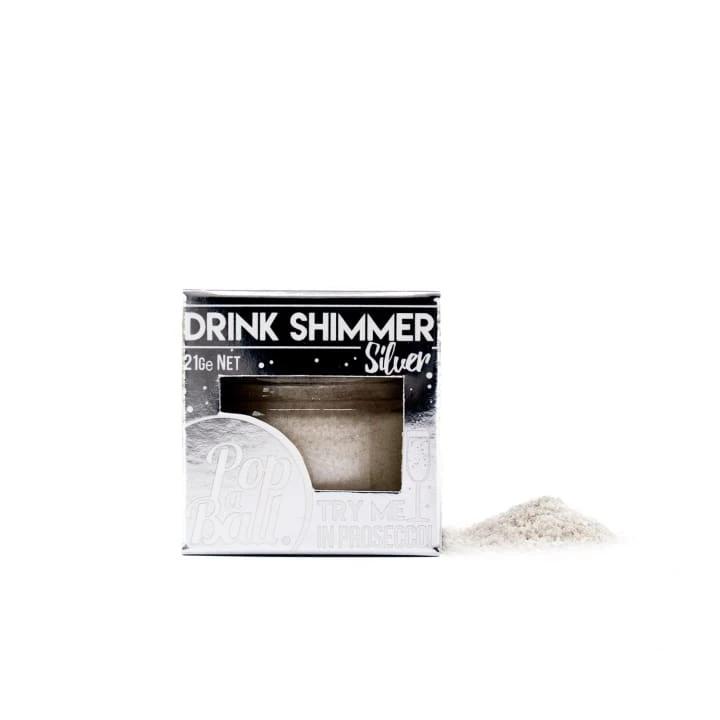 Silver Drink Shimmer - Bursting Bubbles
